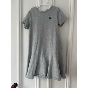 Lands End grey short sleeve dress L
